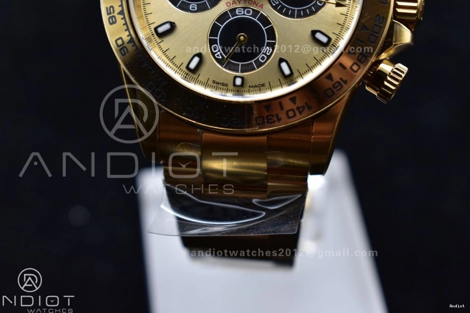 Black Daytona Dial 1:1 Edition Clean 116505 on SA4130 YG V2 YG Markers Bracelet Best 0302